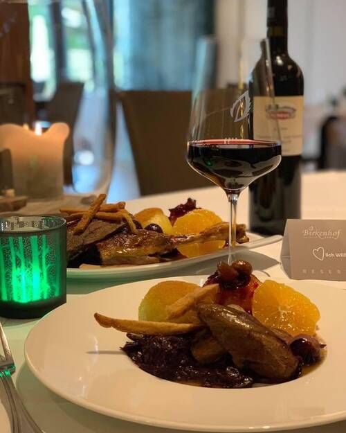 Gänsebraten im Hotel Restaurant Birkenhof